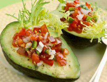 avocado and tomatoes