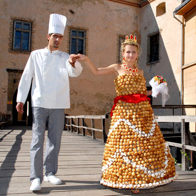 Cream puff wedding dress Cream puff wedding dress
