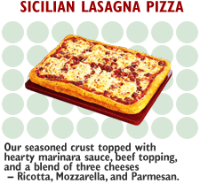 sicilian lasagna pizza