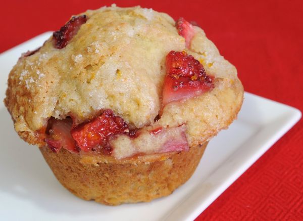 Strawberry and orange muffin Strawberry and orange muffin